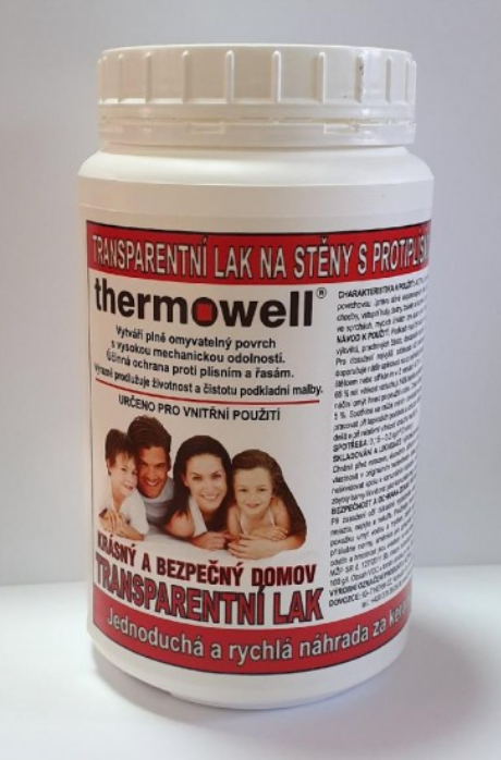 Transparentní lak na stěny THERMOWELL 1 kg